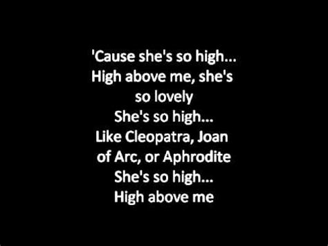 she so high song lyrics